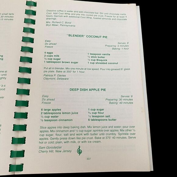 The Philadelphia Orchestra Cookbook 1980 Spiral Bount 398 Pages - Picture 6 of 7